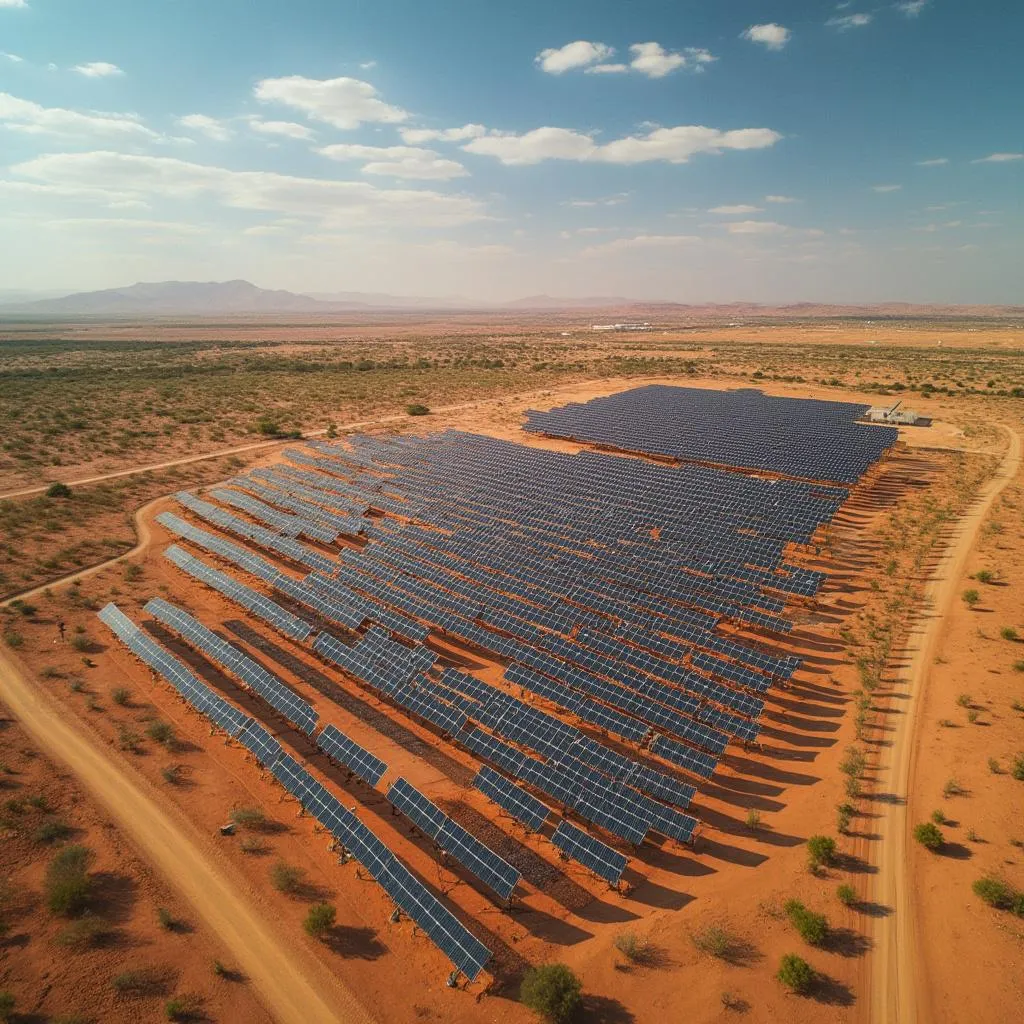 Granja solar en La Guajira