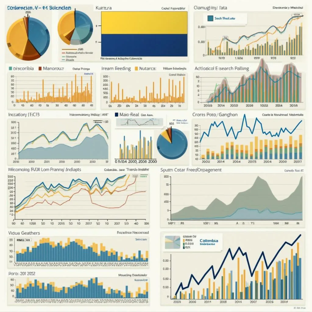 Tendencias económicas en Colombia visualizadas en gráficos
